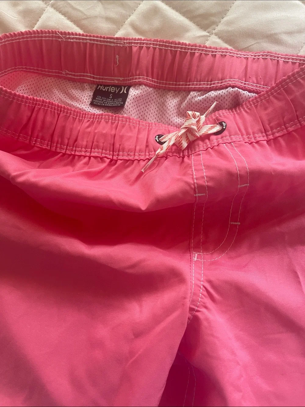 Hurley Bright Melon Elastic Waist Swim Trunks